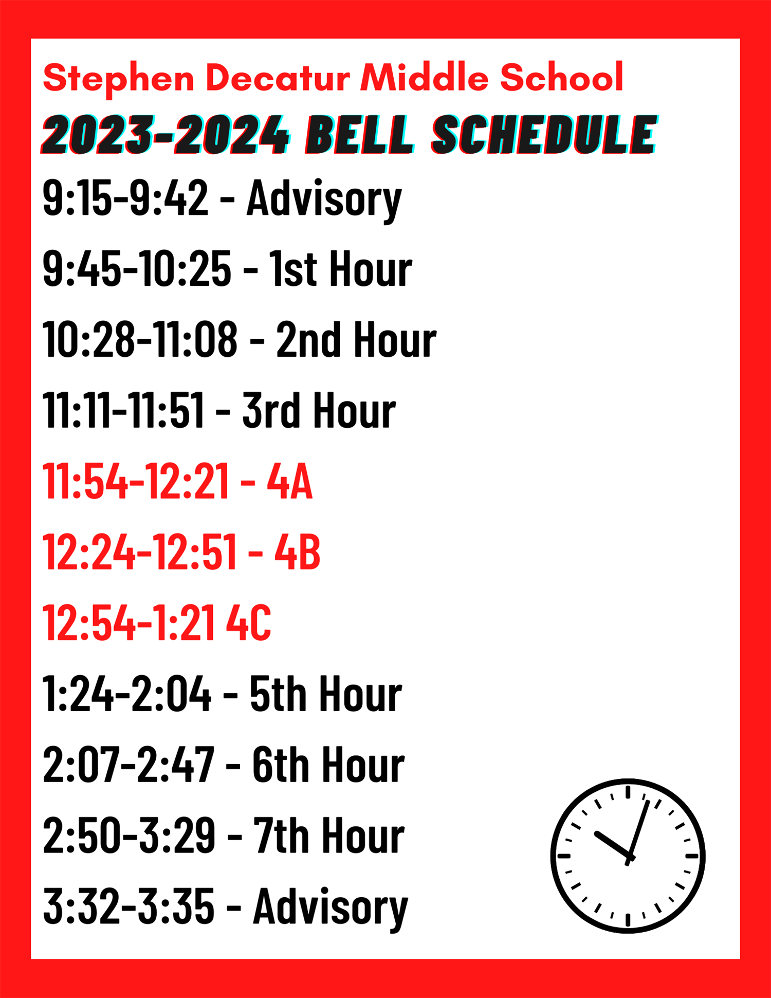 23-24 SDMS Bell Times